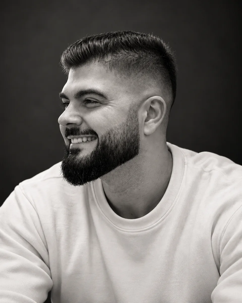 Petrus Lucchesi, sorrindo