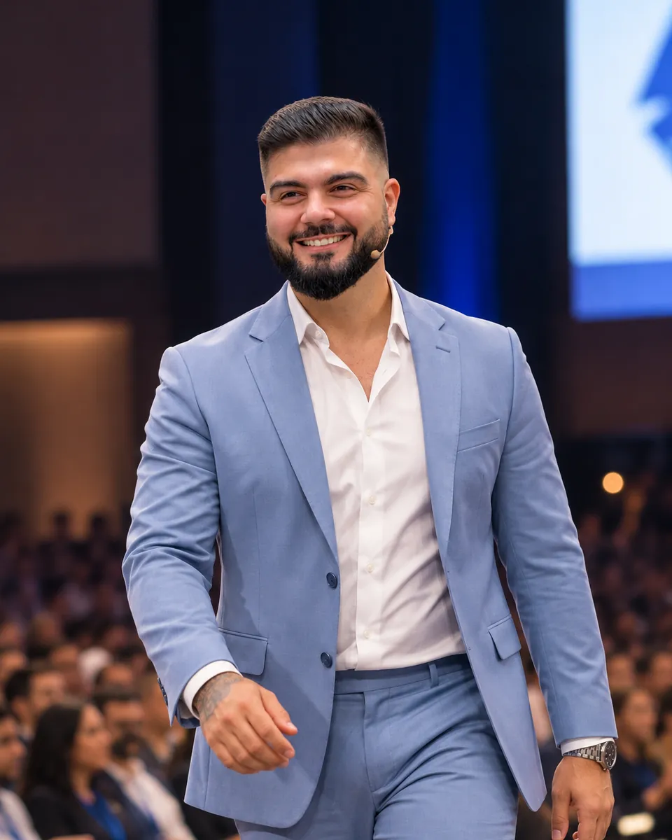 Petrus Lucchesi no palco